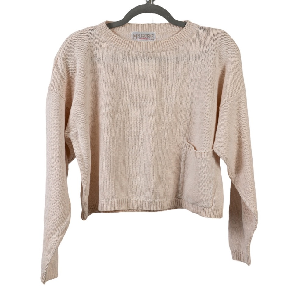 Vintage Melbourne cream sweater size S